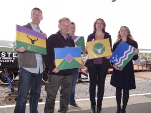 Exmoor Flag competition finalists with their designs