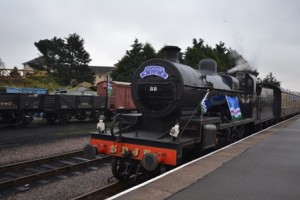 Exmoor Flag on WSR train