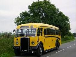 Quantock Heritage Yellow Bus Crop